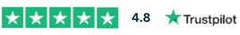 4.8 out of five star rating on Trustpilot